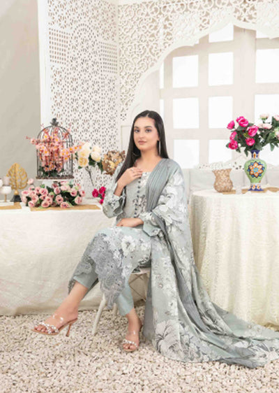 TWD-1688- Unstitched Areeba Tawakkal Lawn Suit 2025 - Memsaab Online