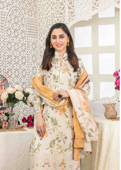 TWD-1686- Readymade Areeba Tawakkal Lawn Suit 2025 - Memsaab Online