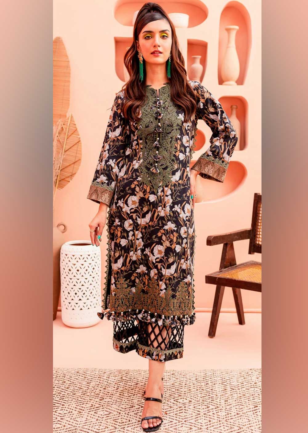 JDS-04-R - Readymade - Airjet Lawn Collection by Jade 2024 - Memsaab Online