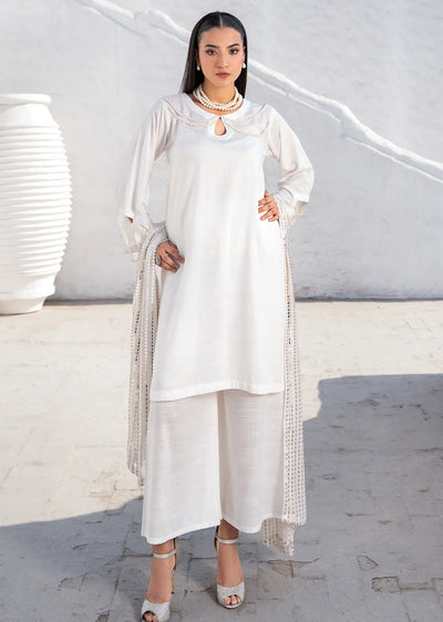 RNDH-04 - White - Readymade - Rania.H Linen Collection 2025 - Memsaab Online