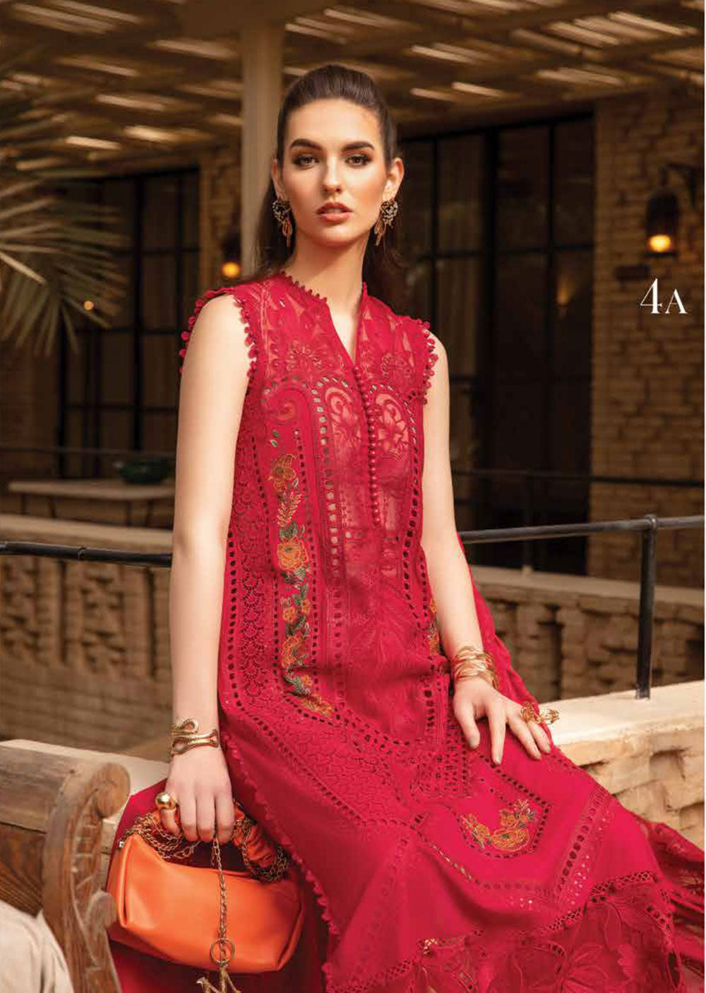MSB-2404-A - Unstitched - Maria B Lawn Collection 2024 - Memsaab Online