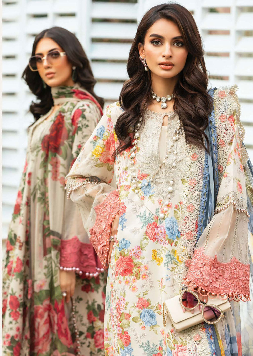 MSBT-104-A - Unstitched - Maria B MPrints Lawn Eid Collection 2024 - Memsaab Online