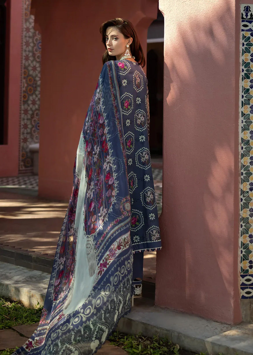 ELFH-04-A - Elaf Signature Embroidered Lawn Collection 2025 - Memsaab Online