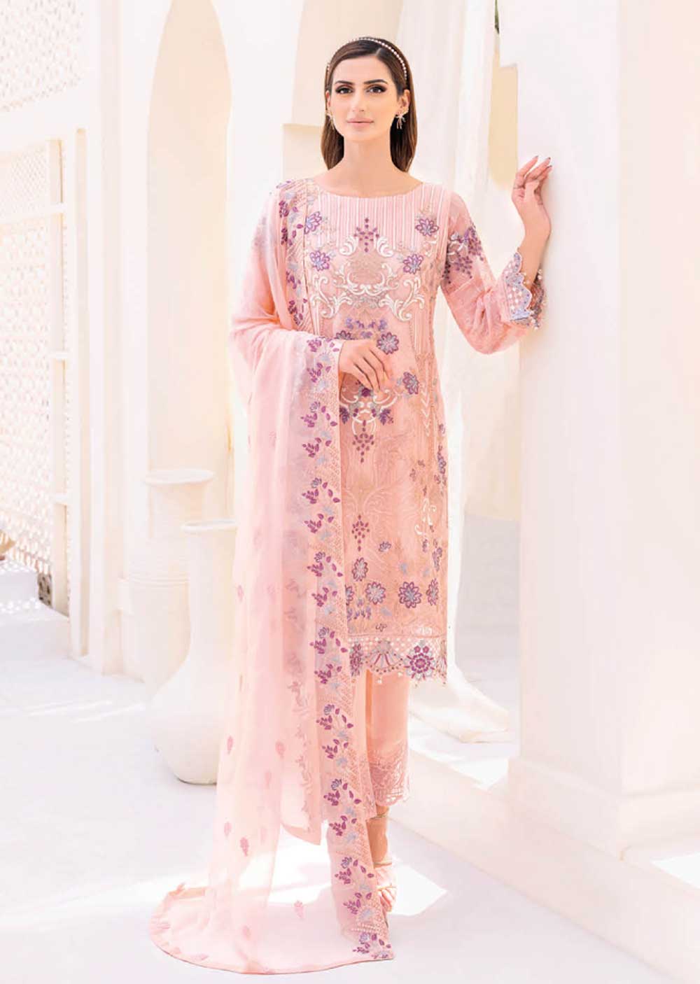 F-2304 - Unstitched - Ramsha Chiffon Collection 2023 - Memsaab Online