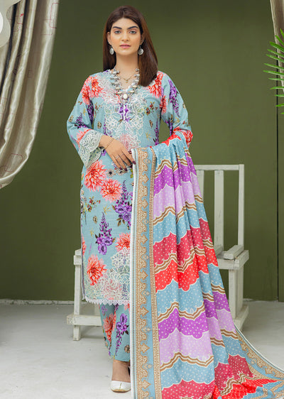 RNK-04-R - Readymade - Gulaal by Rangz Khaddar Winter Suit 2025 - Memsaab Online