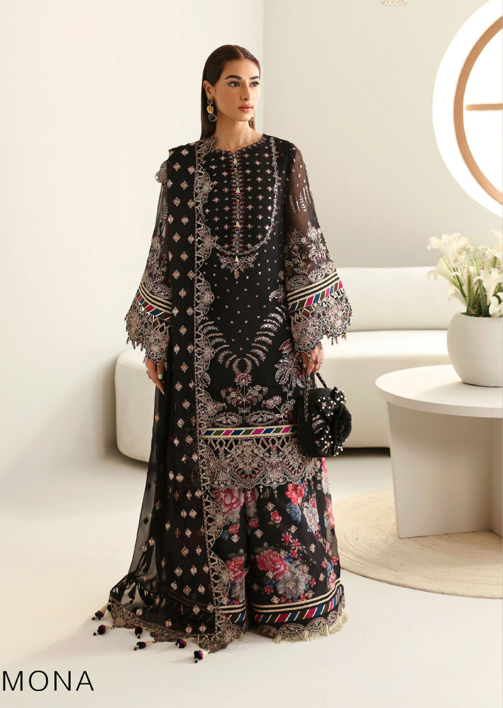 ALR-04 - Mona - Unstitched - LA RUHE Festive Collection 2024 - Memsaab Online