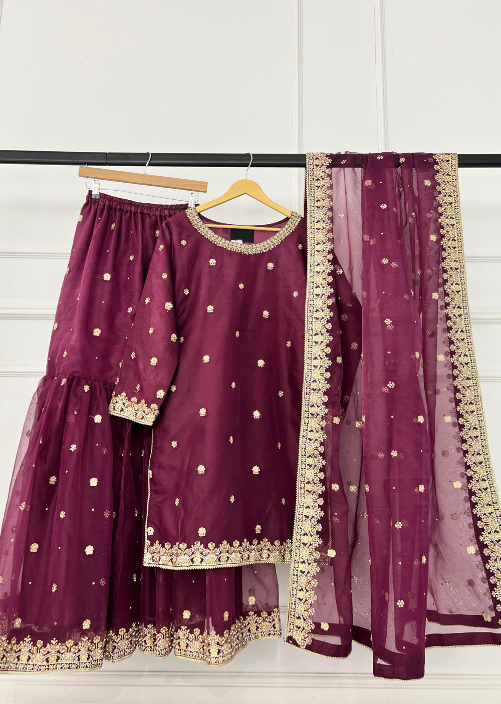 SRB1305 - Bano - Purple - Sehrish.B Designer - Memsaab Online