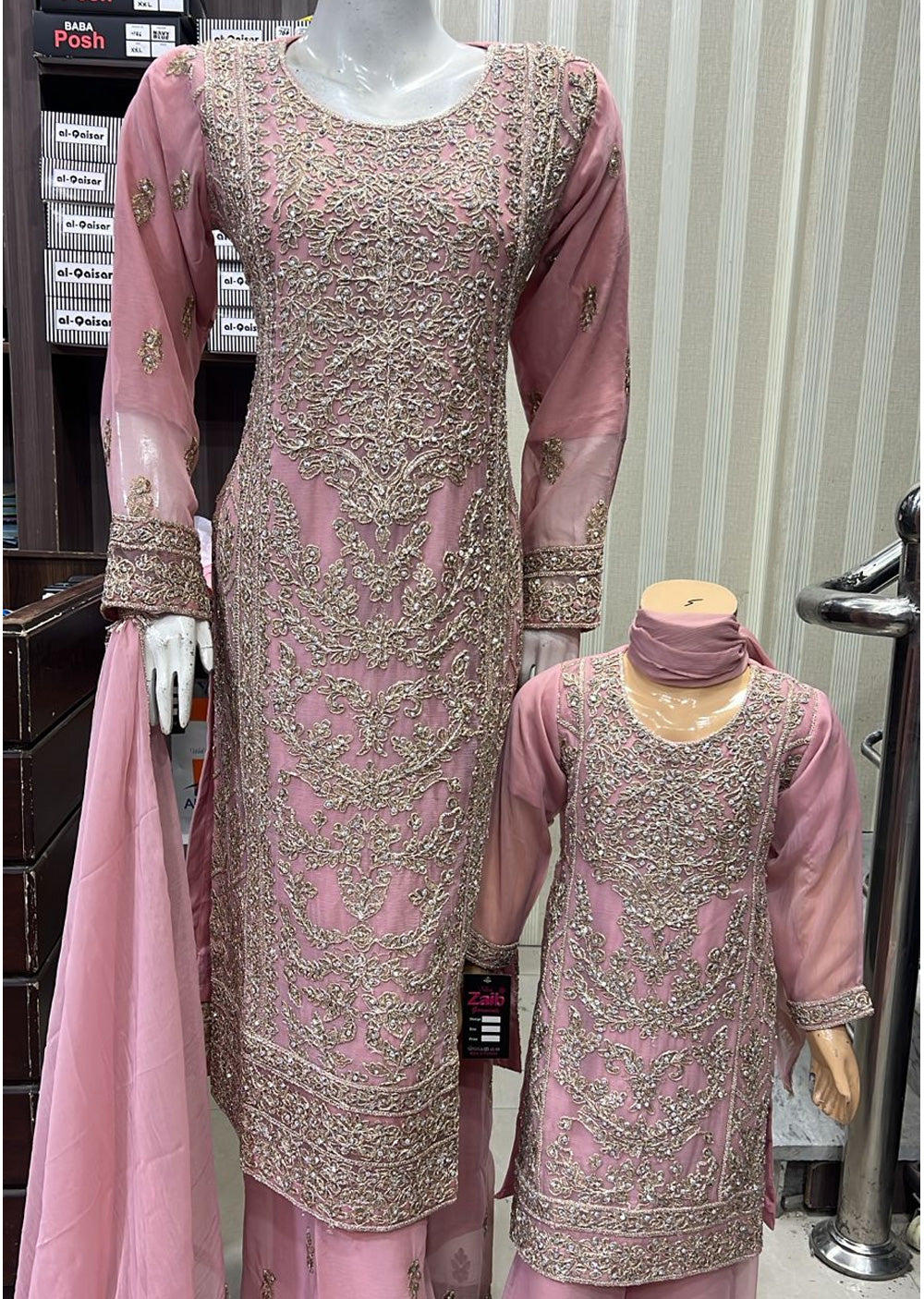 Shaz1844 - Readymade - Chiffon - Mummy n Me Outfit - Memsaab Online