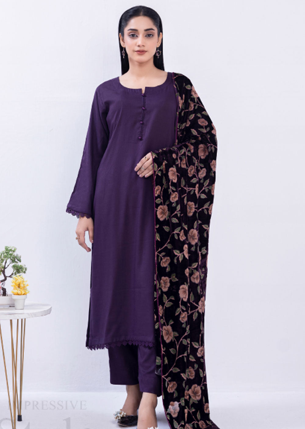 RGZ1728 - Readymade Palachi Shawl Suit By Rangz - Memsaab Online