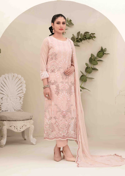 STH-5627 - Unstitched - Setareh Fancy Embroidered Chiffon Collection 25 - Memsaab Online