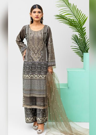 RMJ-04 - Readymade - Rangz Printed Lawn Suit 2025 - Memsaab Online