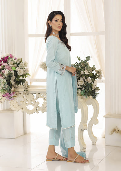 ASB-11 - Frozi Readymade Raw Silk - Memsaab Online