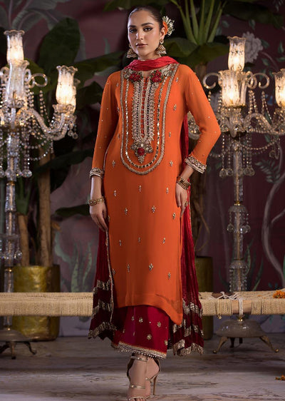 P-261 - Orange - Readymade - Khuda Baksh Ouftit - Memsaab Online