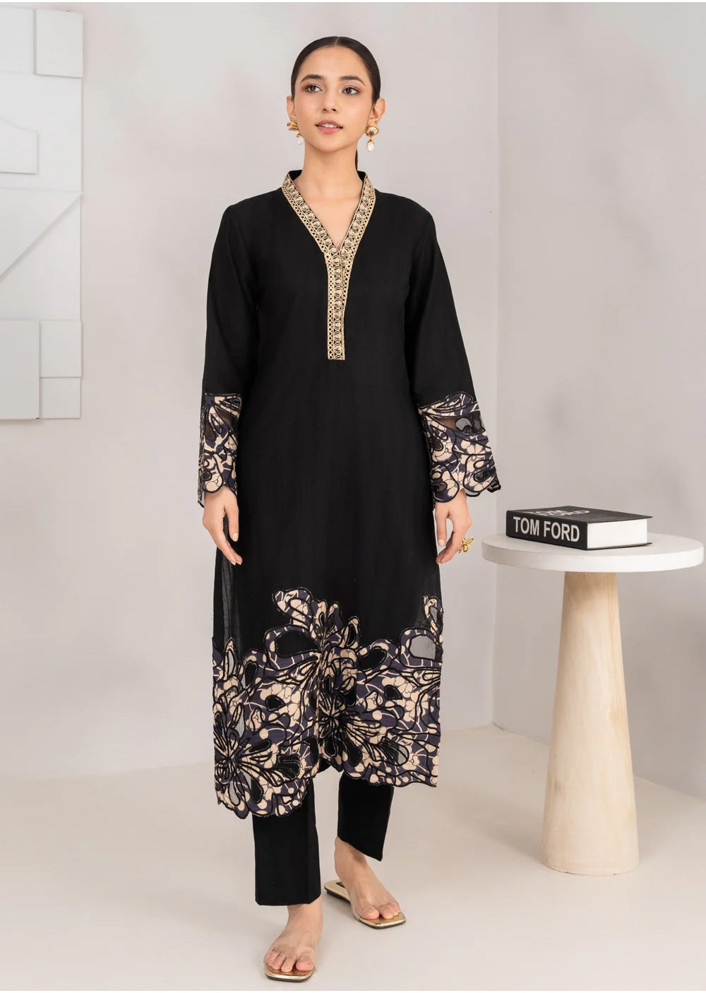 SBMT-07 - Sabina Black - Readymade - 2 Piece Sahiba by Mirza Suit 2025 - Memsaab Online