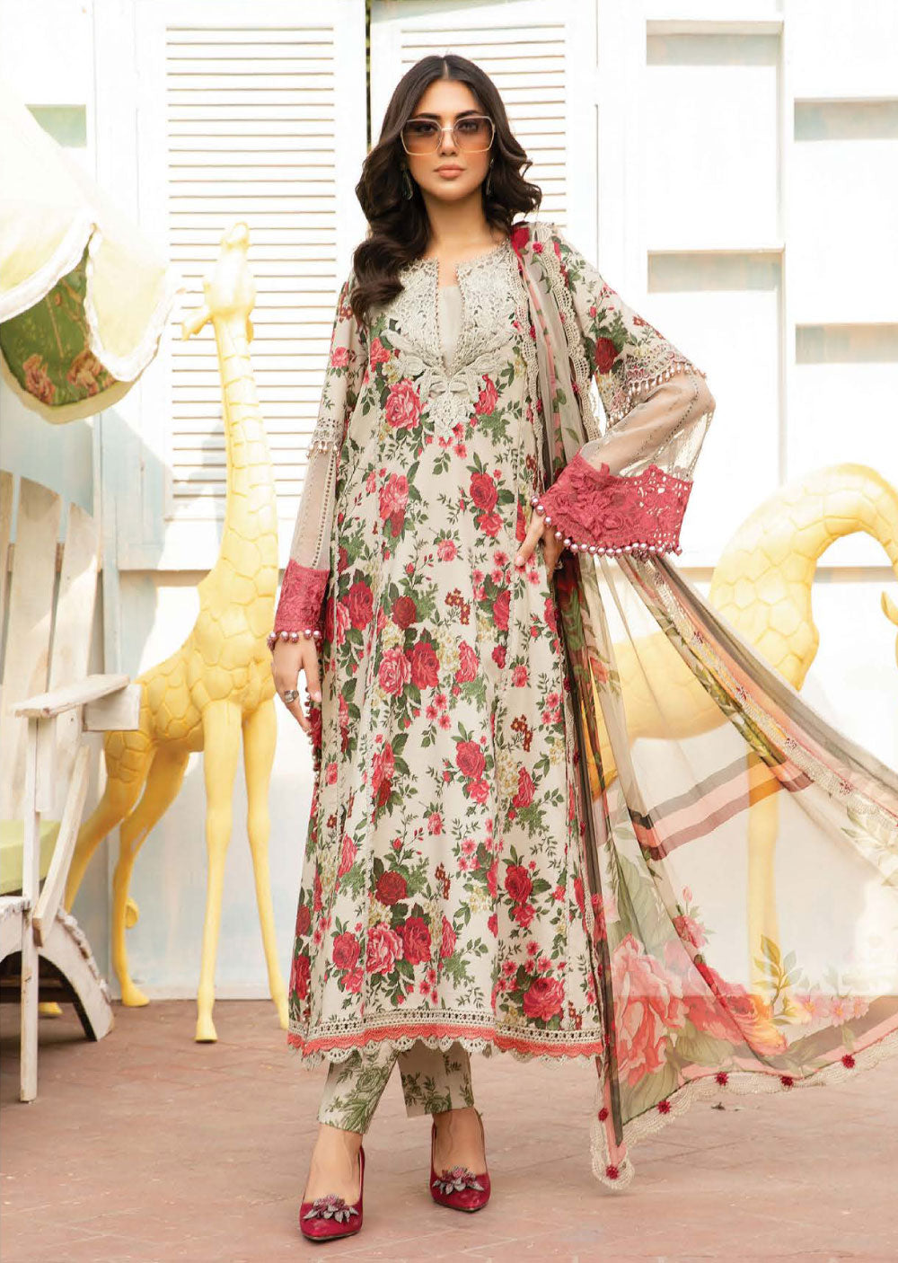 MSBT-104-B - Unstitched - Maria B MPrints Lawn Eid Collection 2024 ...