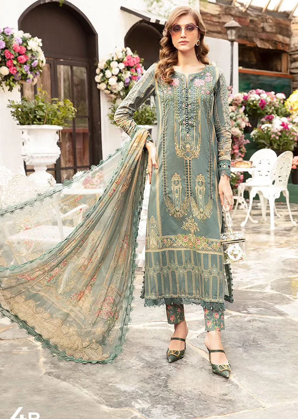 DSGB-R-04-B - Readymade - Maria B MPrints Spring Summer Edit 2024 - Memsaab Online