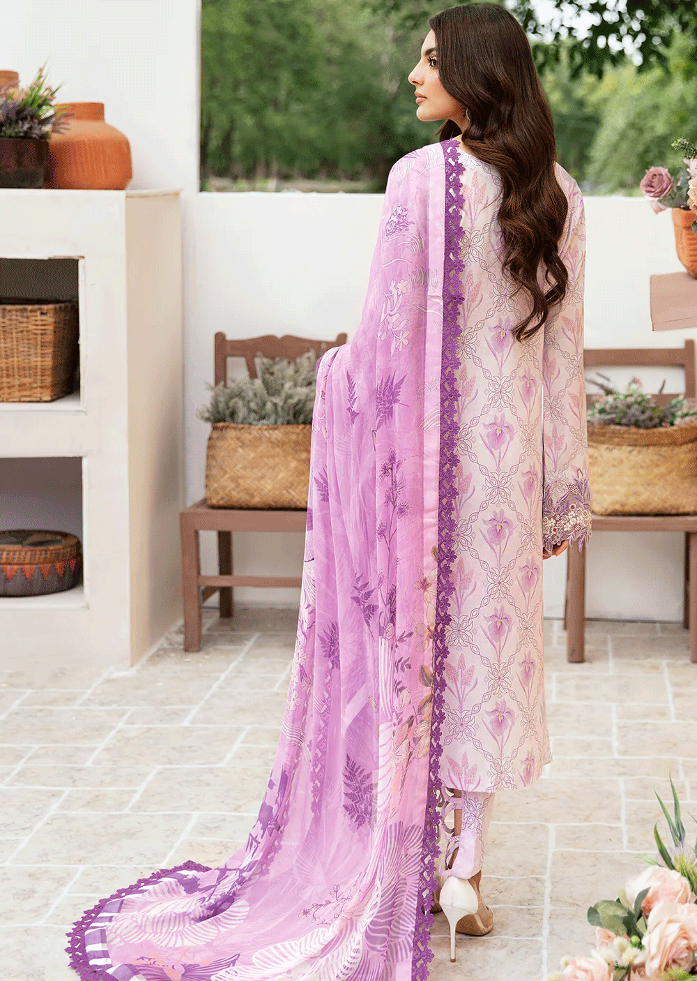 N-504 - Unstitched - Ramsha Rangrez Lawn Collection Vol 5 2024 - Memsaab Online