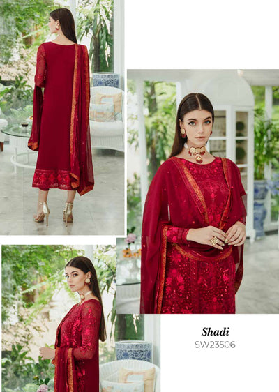 SW2304 - Readymade - Freesia by Ariya Chiffon De Luxe 2024 - Memsaab Online