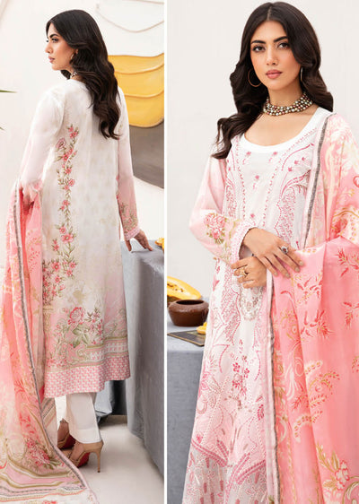 Z-1104-R - Readymade - Ramsha Mashaal Luxury Lawn Vol 11 - Memsaab Online