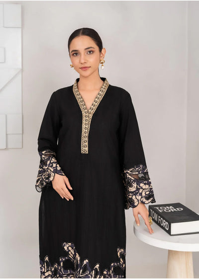 SBMT-07 - Sabina Black - Readymade - 2 Piece Sahiba by Mirza Suit 2025 - Memsaab Online