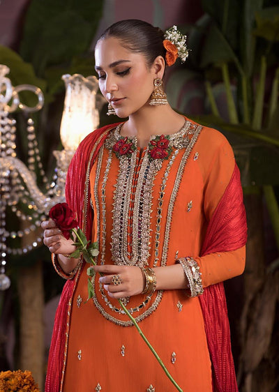 P-261 - Orange - Readymade - Khuda Baksh Ouftit - Memsaab Online