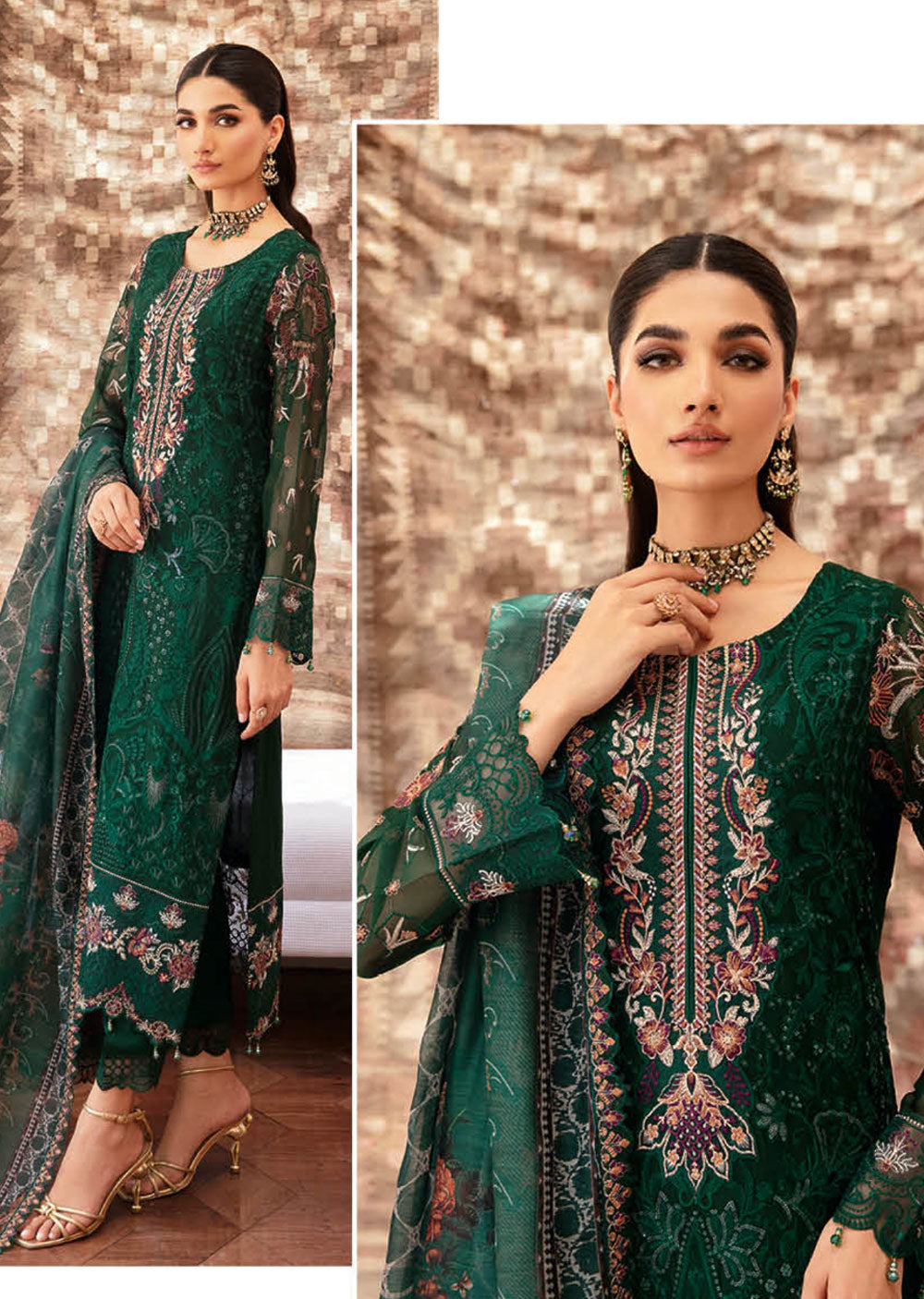 T-204 - Unstitched - Ramsha Dastan Collection Vol 2 2024 - Memsaab Online