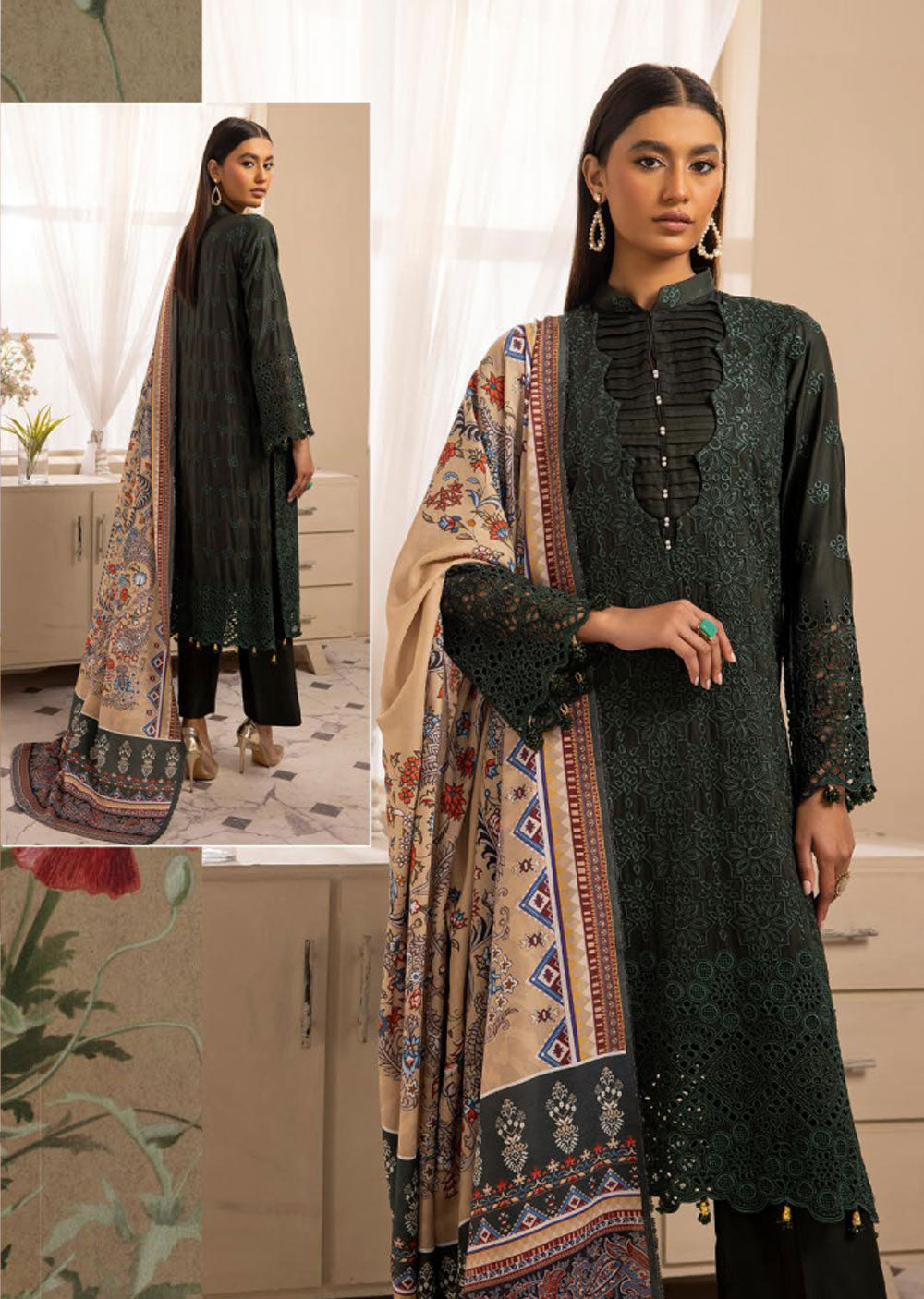 INR-04 - Readymade - Inara Chickenkari Collection 2023 - Memsaab Online