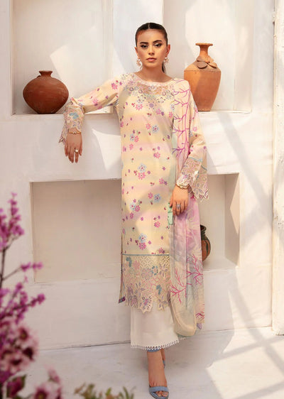 N-704 - Unstitched - Rangrez by Ramsha Luxury Lawn Vol 07 - Memsaab Online