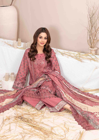 D-2604-R - Readymade - Ursiya Embroidered Lawn by Tawakkal 2024 - Memsaab Online