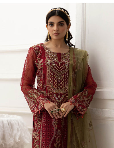 P-204- Unstitched - Dastoor by Ramsha Luxury Lawn Vol 2 - Memsaab Online