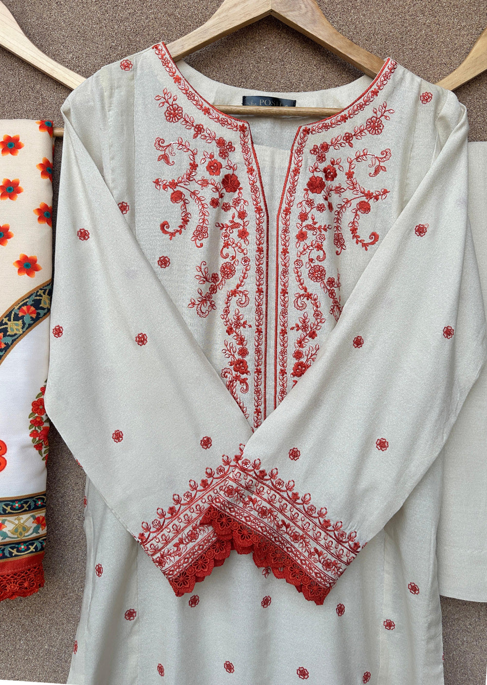 PSH-16348 - Readymade Shaposh Karandi Linen Suit 2025 - Memsaab Online