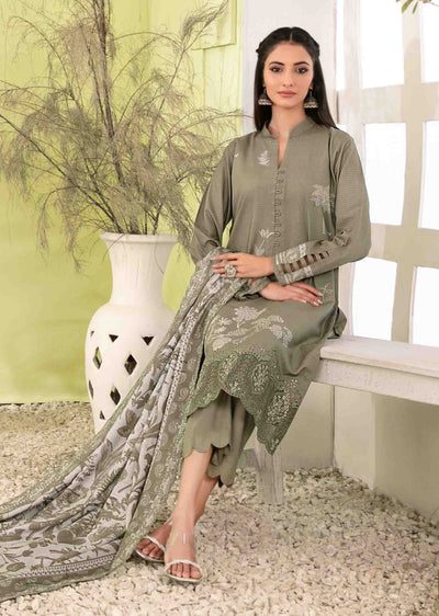 IFZN-5519 - Unstitched - Ifza Viscose Suit by Tawakkal 2025 - Memsaab Online