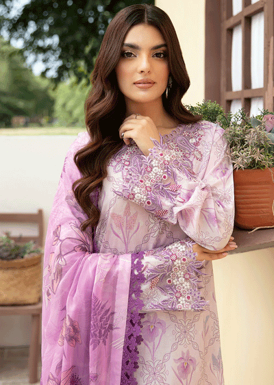 N-504 - Unstitched - Ramsha Rangrez Lawn Collection Vol 5 2024 - Memsaab Online