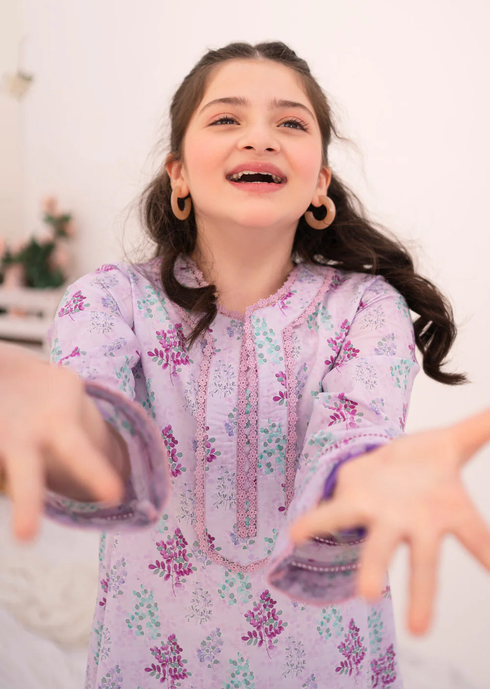 Azahra - Readymade Kids Suit by Garnet 2024 - Memsaab Online