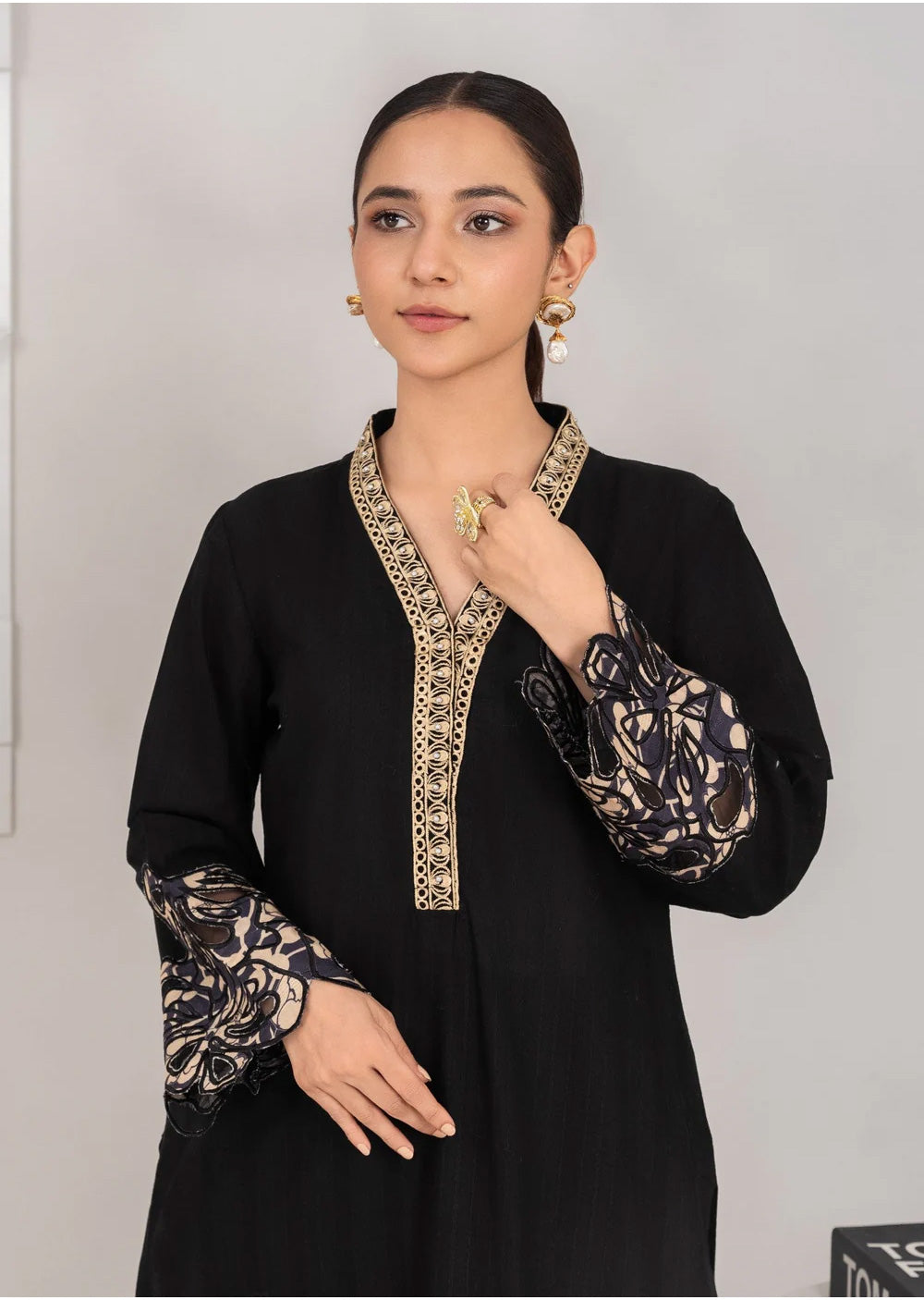 SBMT-07 - Sabina Black - Readymade - 2 Piece Sahiba by Mirza Suit 2025 - Memsaab Online