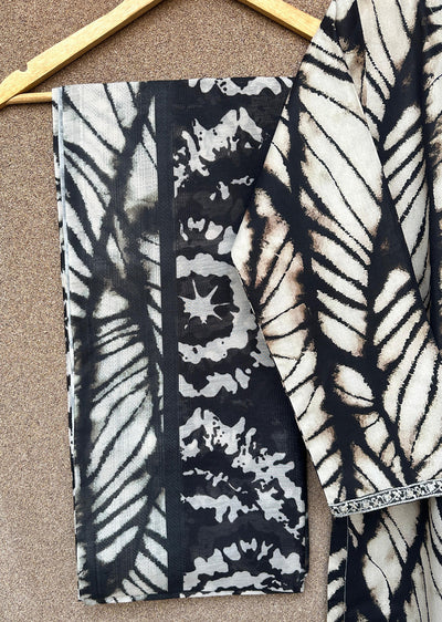 HNR-04 - Offwhite - Readymade - Haroon Cotton Printed Suit 2025 - Memsaab Online