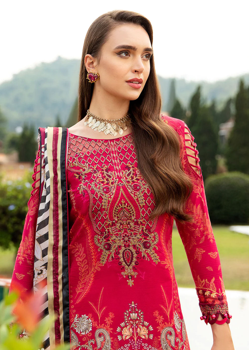 GL2404 - Cherie - Unstitched - Gulaal Lawn Collection 2024 - Memsaab Online