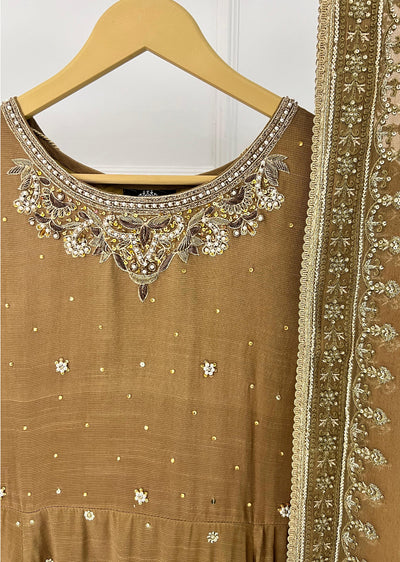 SRB1223 - Zarina - Olive- Sehrish.B Designer - Memsaab Online