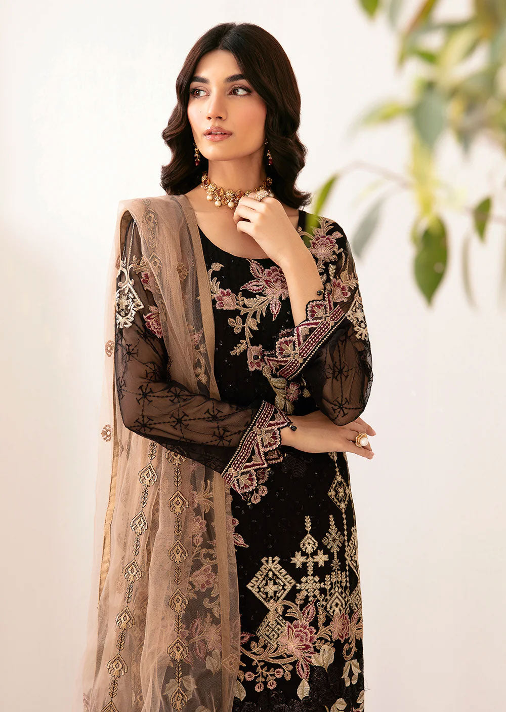 D-1204-R - Readymade - Rangoon by Ramsha Chiffon Collection Vol 12 2024 - Memsaab Online