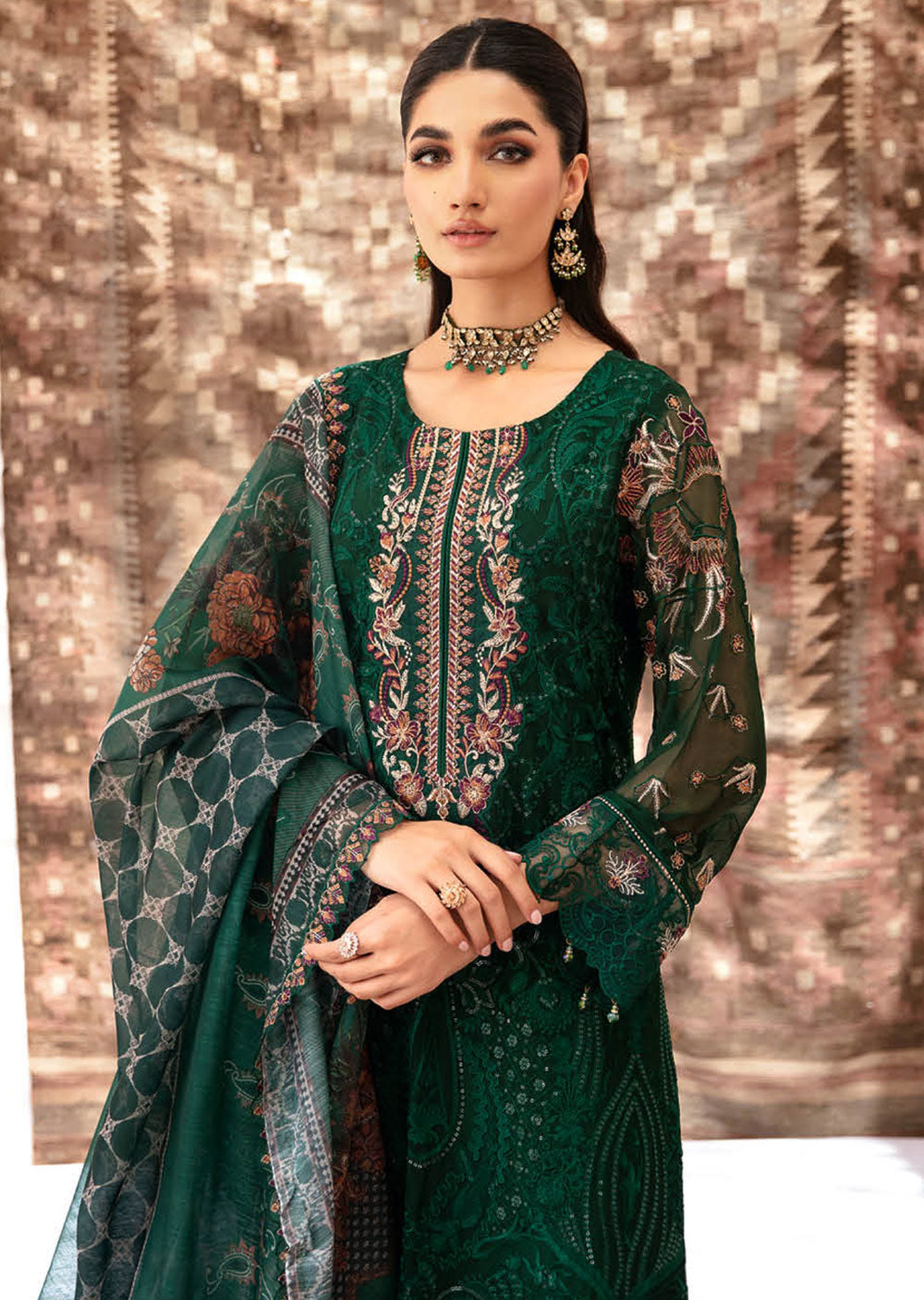 T-204 - Unstitched - Ramsha Dastan Collection Vol 2 2024 - Memsaab Online