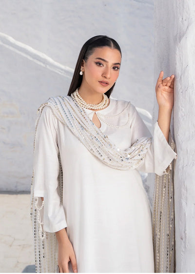 RNDH-04 - White - Readymade - Rania.H Linen Collection 2025 - Memsaab Online