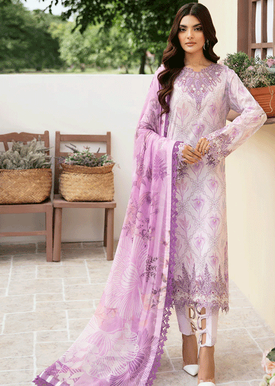 N-504 - Unstitched - Ramsha Rangrez Lawn Collection Vol 5 2024 - Memsaab Online