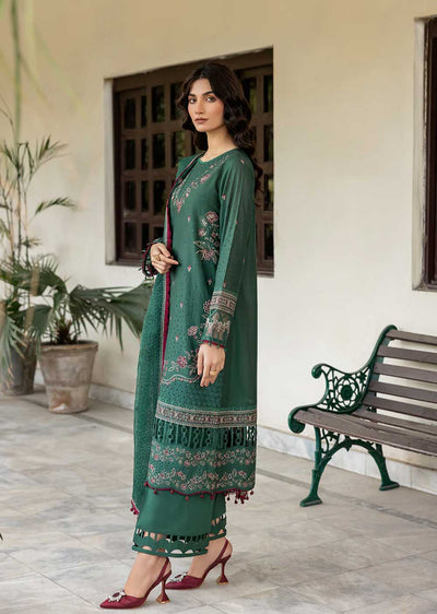 FSH-04 - Azure Grace - Unstitched - Bahaar Embroidered Lawn Suit 2024 - Memsaab Online