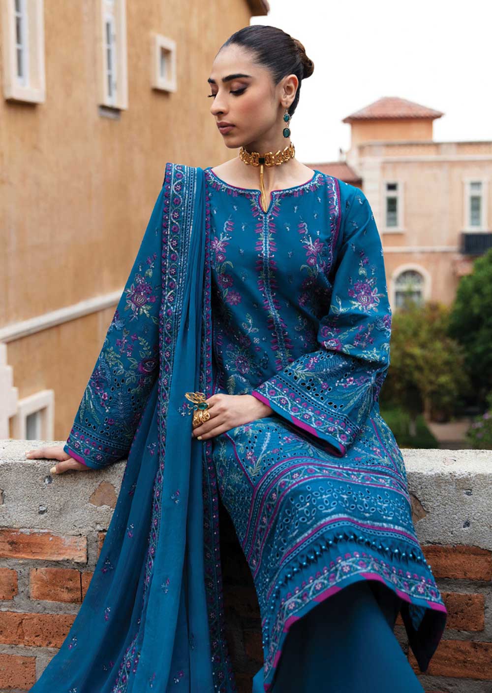 GLV-2404 - Felicia - Unstitched - Gulaal Luxury Lawn Collection 2024 - Memsaab Online