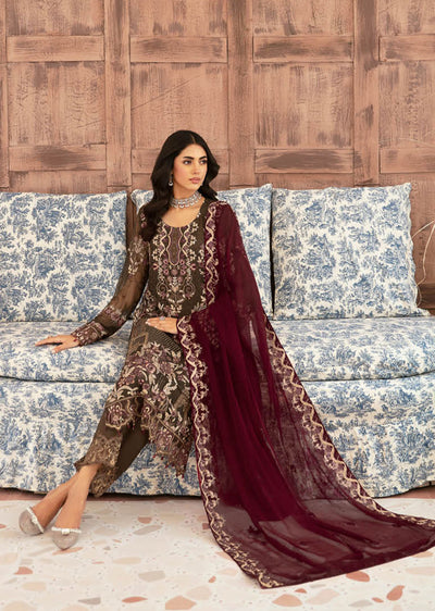 F-2604-R - Readymade - Ramsha Chiffon Collection Vol 26 2024 - Memsaab Online