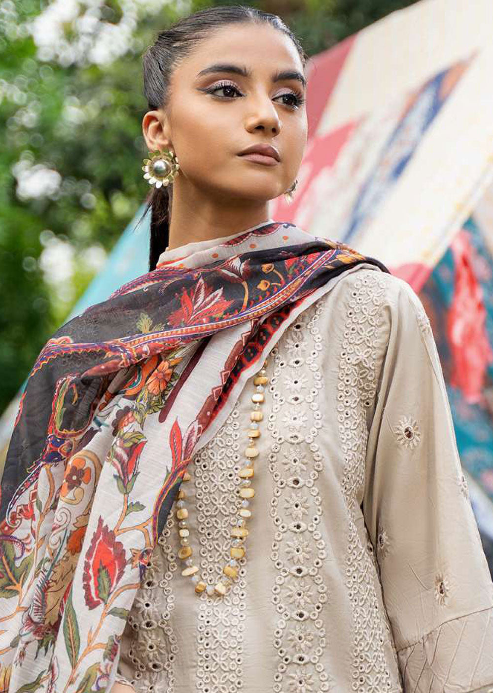 ECK-06 - Summer Breeze - Readymade - Eleganza Chikankari Collection by Raniya.H - Memsaab Online