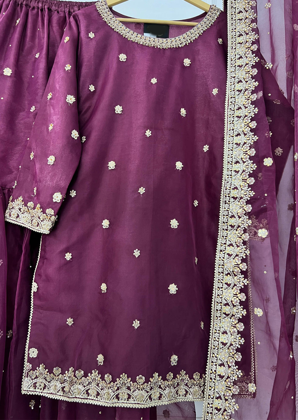 SRB1305 - Bano - Purple - Sehrish.B Designer - Memsaab Online