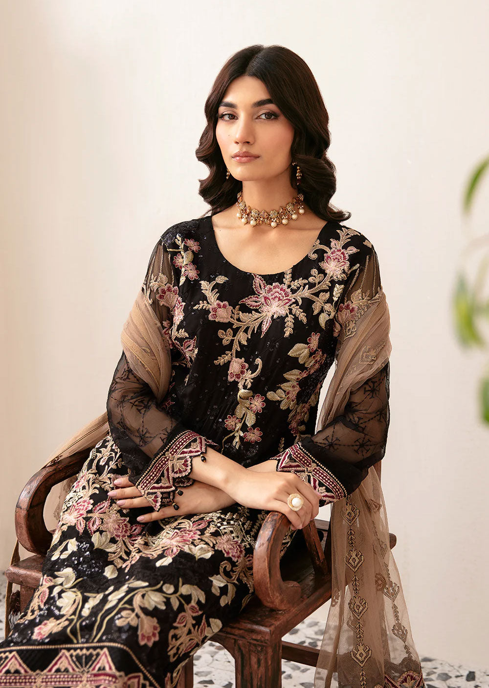 D-1204 - Unstitched - Rangoon by Ramsha Chiffon Collection Vol 12 2024 - Memsaab Online