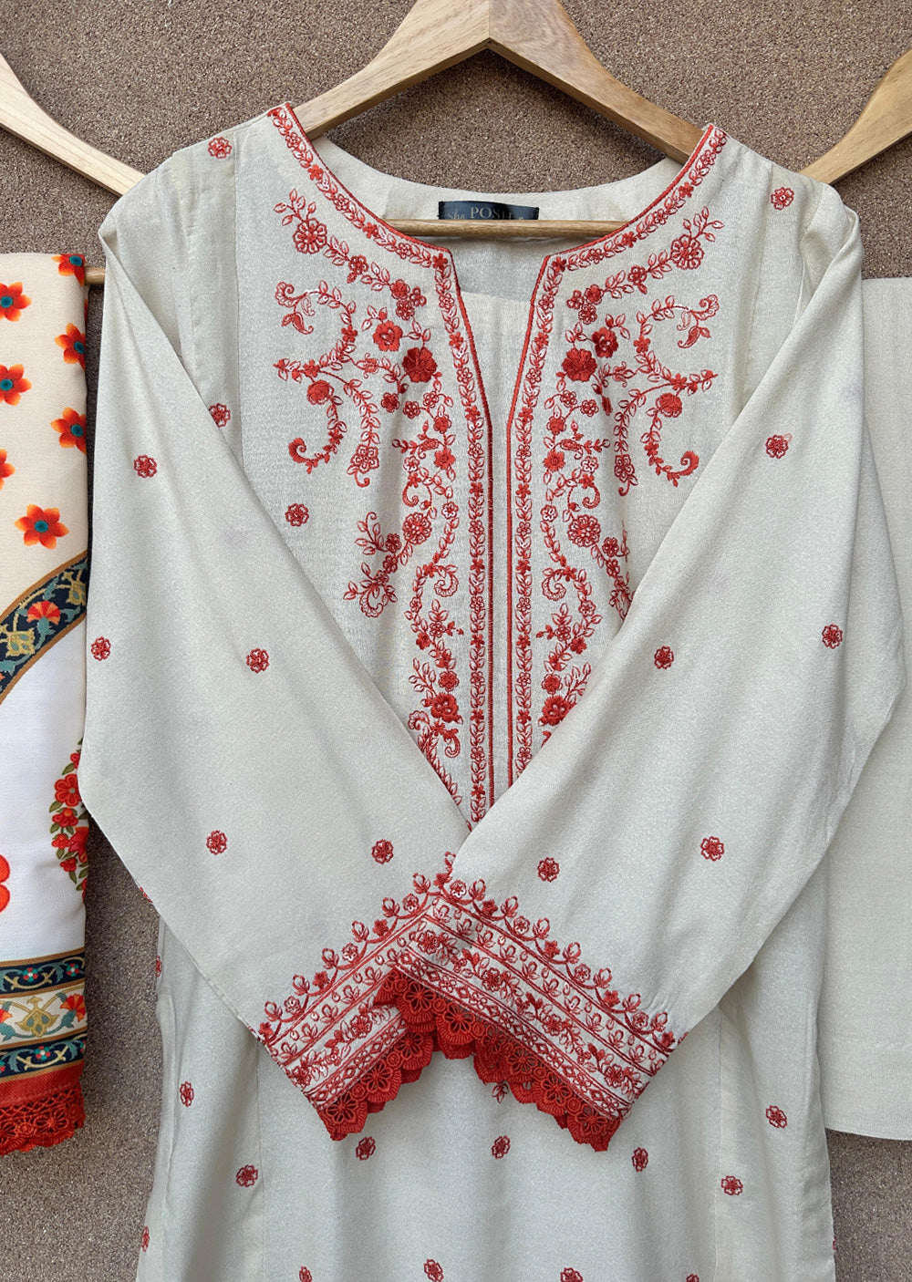 PSH-16348 - Readymade Shaposh Karandi Linen Suit 2025 - Memsaab Online