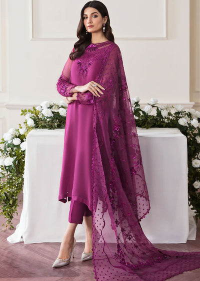 UF-291 - Readymade - Baroque Embroidered Chiffon Suit 2024 - Memsaab Online